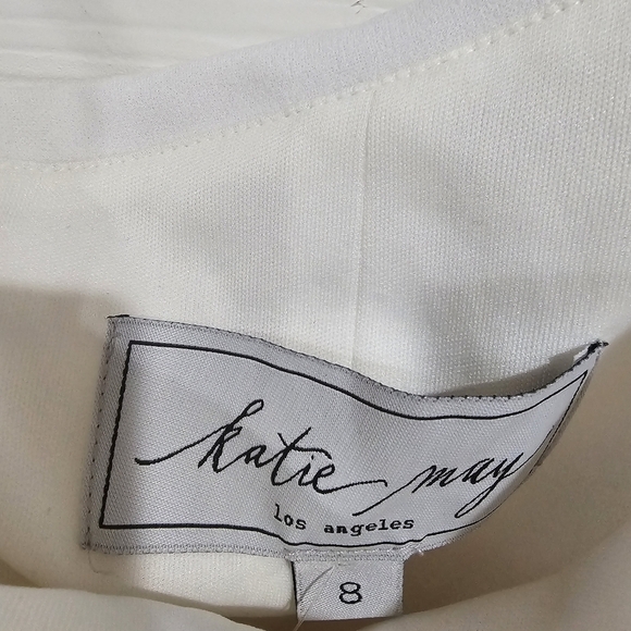 KATIE MAY Layla Pleat One-Shoulder Crepe Gown - Picture 5 of 8